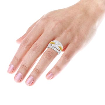 Women's Diamond Cocktail Right Hand Ring | 14K Gold | 2ct