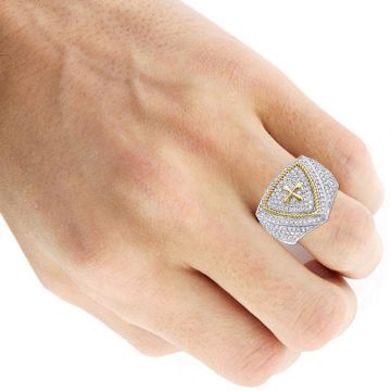 Men's Diamond Statement Ring | 14K Gold | SI | 1.5ct