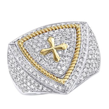 Men's Diamond Statement Ring | 14K Gold | SI | 1.5ct