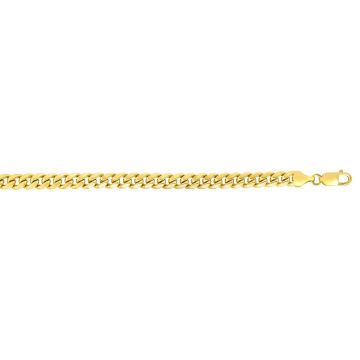 Men's 10K Yellow Gold Solid Cuban Chain