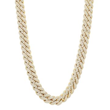 Men's Diamond Cuban Link Chain | Solid 14K Gold | 43ct