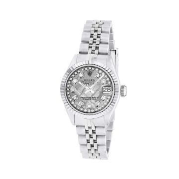 Women's Stainless Steel Watch | Rolex Datejust 26 mm | Dot | Silver Tone Dial